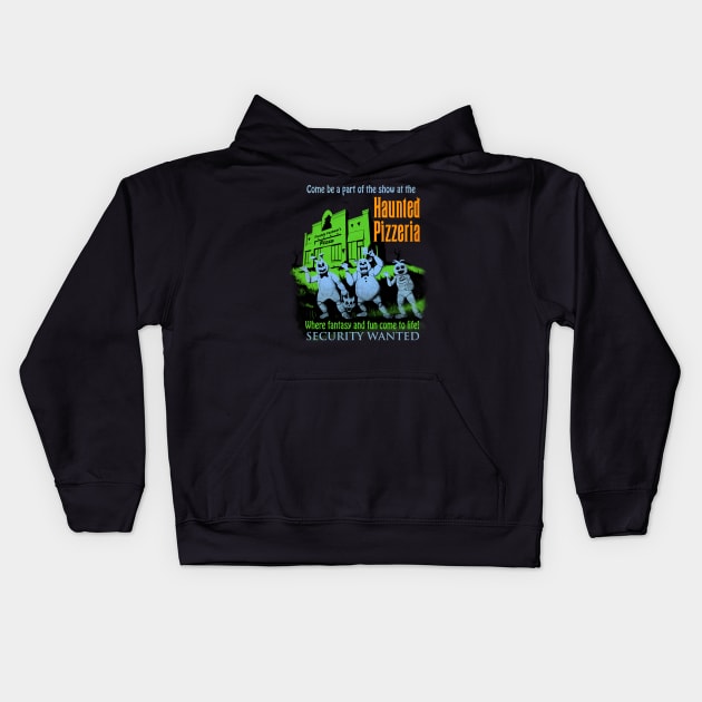 The Haunted Pizzeria Kids Hoodie by Ninjaink